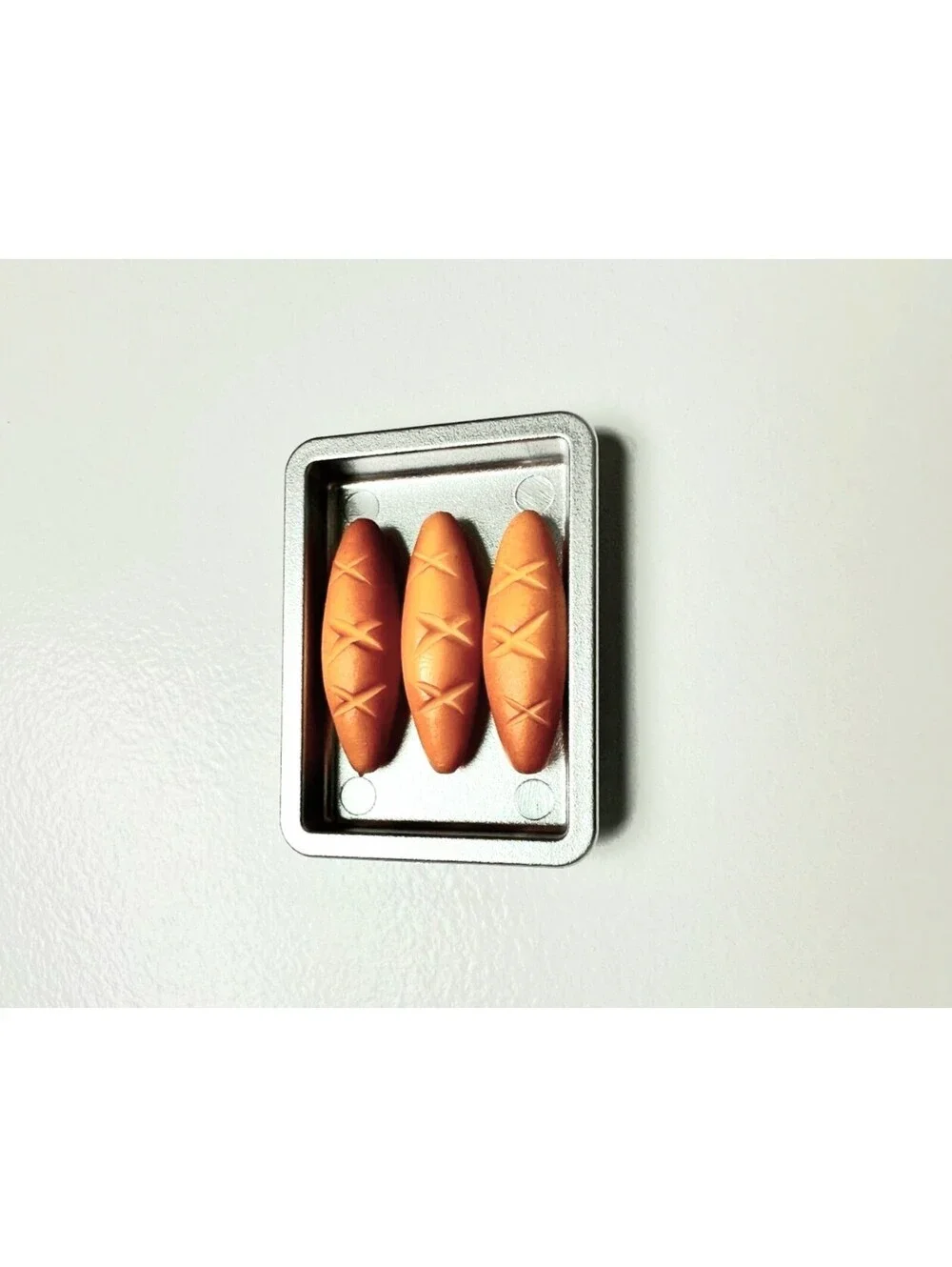 Miniature Dollhouse Silver Bread Tray 1:12 Scale